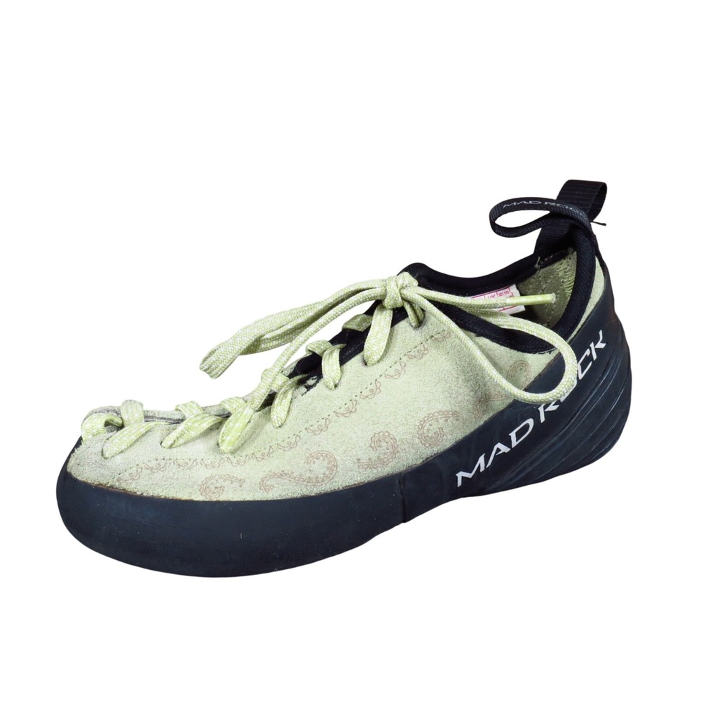 Mad Rock Banshee Women Climbing Shoe Size 4.5 Rock Climbing Sage Green Suede